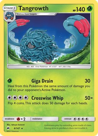 Tangrowth (8/147) [Sun & Moon: Burning Shadows] | Silver Goblin