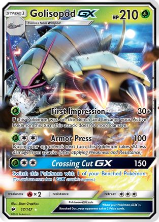 Golisopod GX (17/147) [Sun & Moon: Burning Shadows]