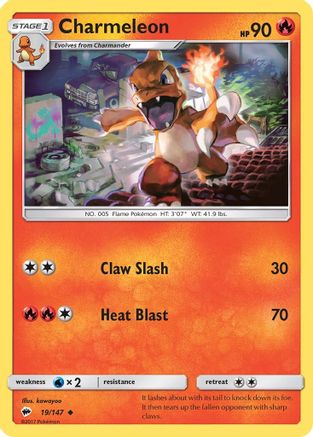 Charmeleon (19/147) [Sun & Moon: Burning Shadows] | Silver Goblin