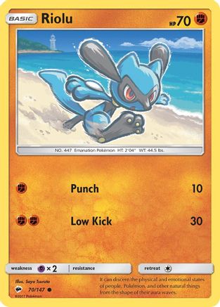 Riolu (70/147) [Sun & Moon: Burning Shadows] | Silver Goblin