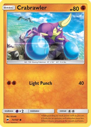 Crabrawler (73/147) [Sun & Moon: Burning Shadows] | Silver Goblin