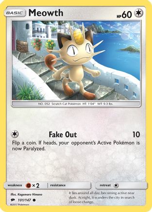 Meowth (101/147) [Sun & Moon: Burning Shadows] | Silver Goblin