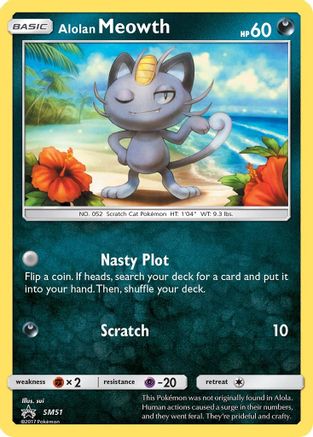 Alolan Meowth - SM51 (SM51) Holofoil - SM Promos
