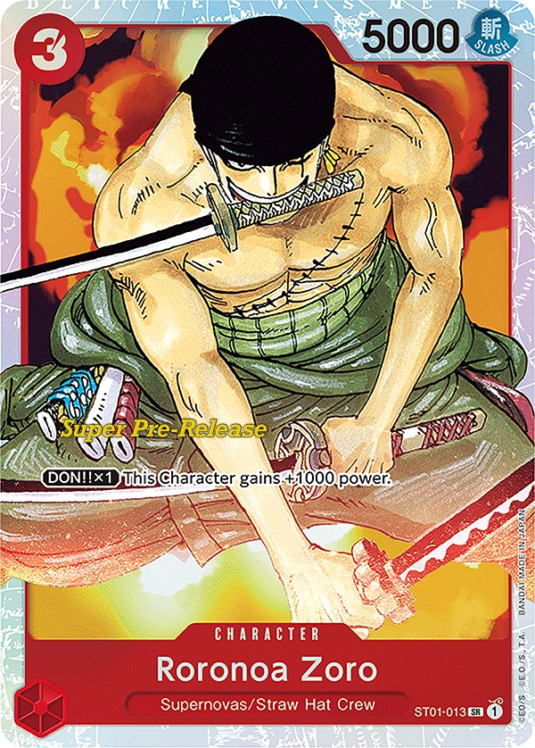 Roronoa Zoro [Super Pre-Release Starter Deck: Straw Hat Crew] | Silver Goblin