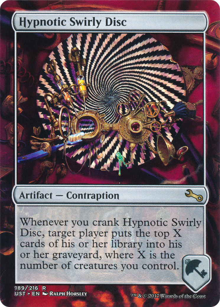 Hypnotic Swirly Disc [Unstable] | Silver Goblin