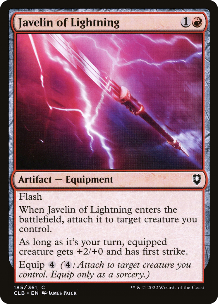 Javelin of Lightning [Commander Legends: Battle for Baldur's Gate]