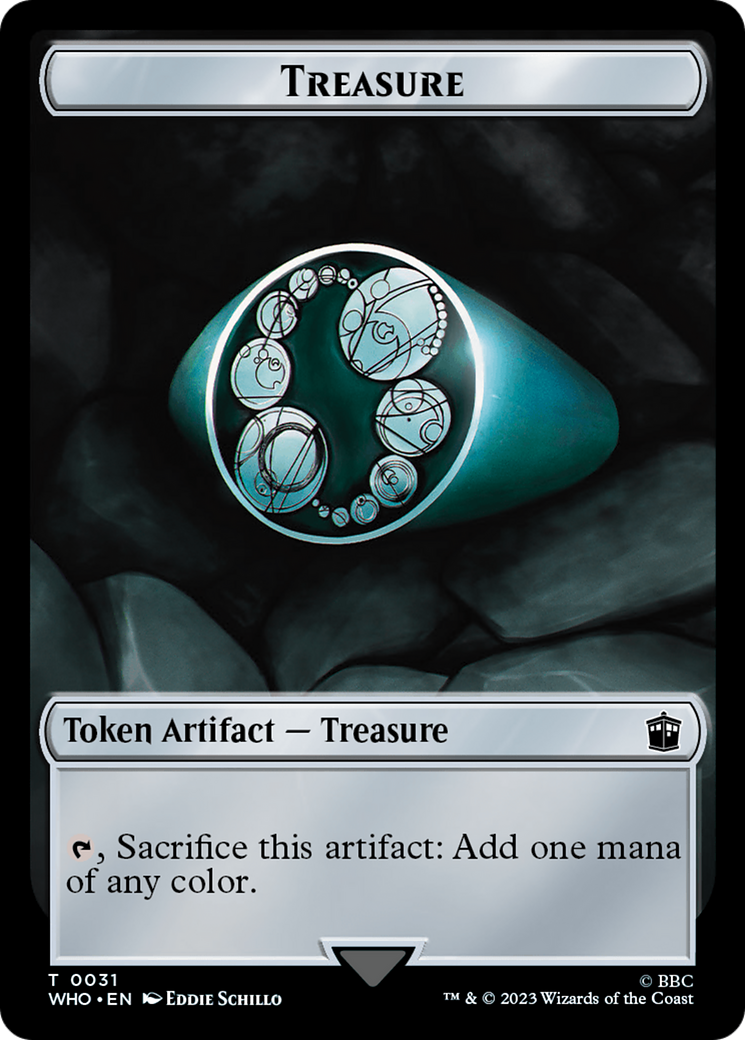 Copy // Treasure (0031) Double-Sided Token [Doctor Who Tokens] | Silver Goblin