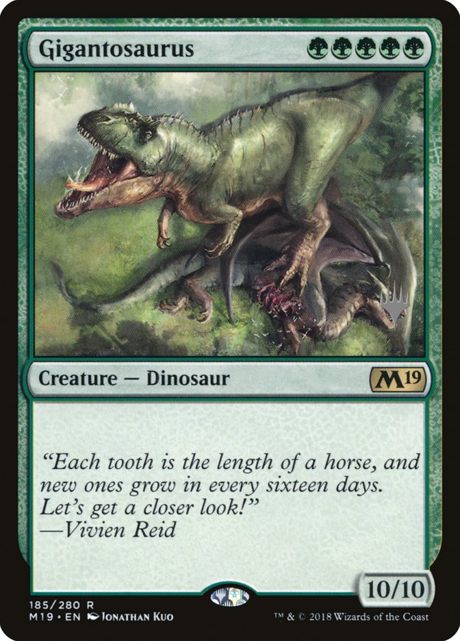 Gigantosaurus (Promo Pack) [Core Set 2019 Promos] | Silver Goblin