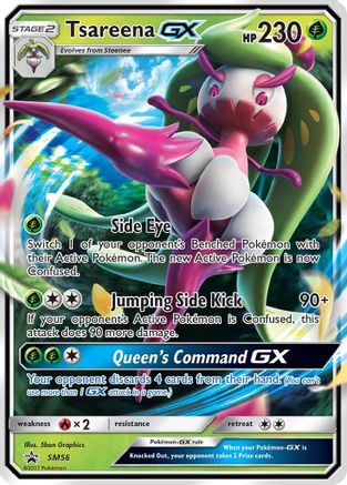 Tsareena GX (SM56) [Sun & Moon: Black Star Promos] | Silver Goblin