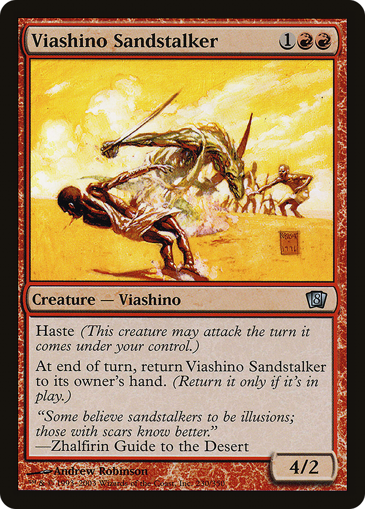 Viashino Sandstalker (230★) Foil - Eighth Edition