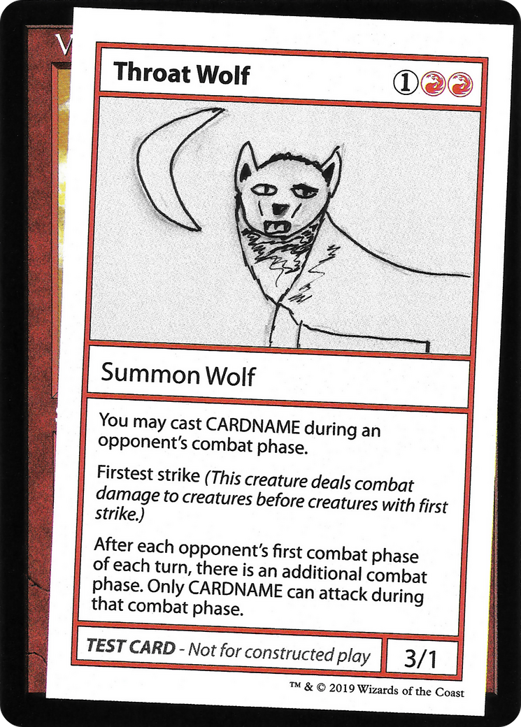 Throat Wolf (2021 Edition) [Mystery Booster Playtest Cards]