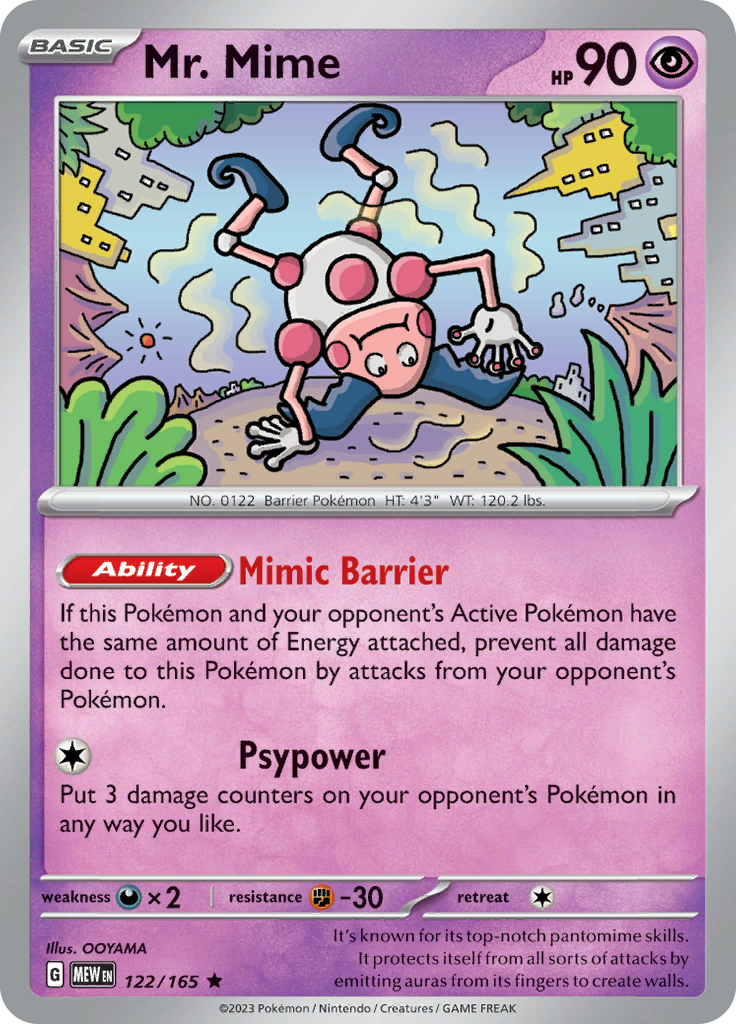 Mr. Mime (122/165) [Scarlet & Violet: 151] | Silver Goblin