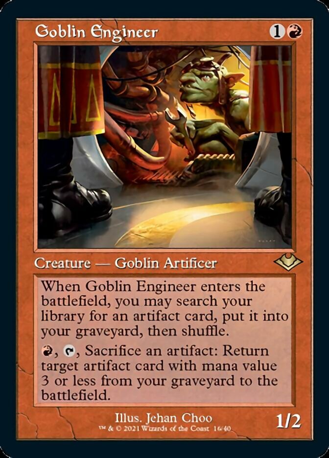 Goblin Engineer (Retro Foil Etched) [Modern Horizons] | Silver Goblin