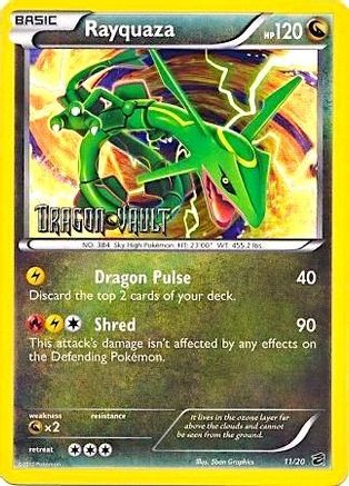 Rayquaza (11/20) (Blister Exclusive) [Black & White: Dragon Vault] | Silver Goblin