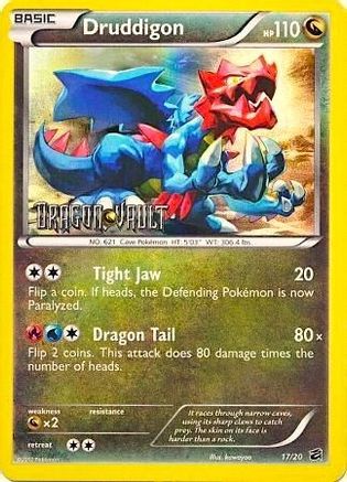 Druddigon (17/20) (Blister Exclusive) [Black & White: Dragon Vault] | Silver Goblin