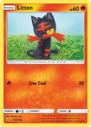 Litten (15/73) [Sun & Moon: Shining Legends] | Silver Goblin