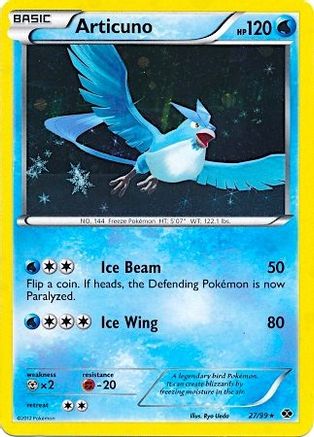 Articuno (27/99) (Blister Exclusive) [Black & White: Next Destinies] | Silver Goblin