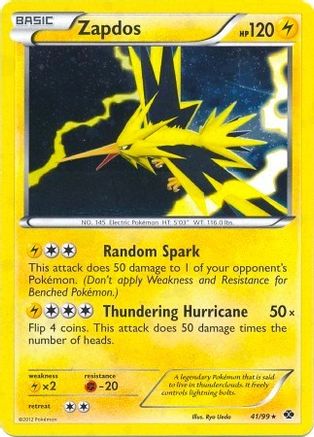 Zapdos (41/99) (Blister Exclusive) [Black & White: Next Destinies] | Silver Goblin