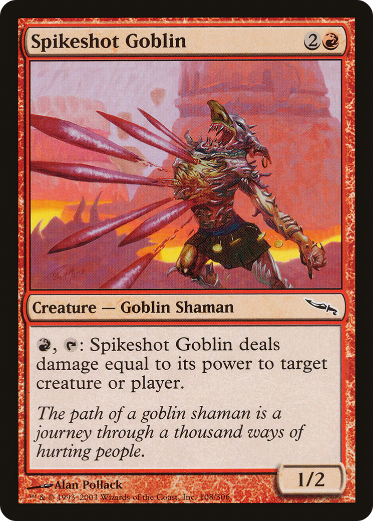 Spikeshot Goblin [Mirrodin] | Silver Goblin