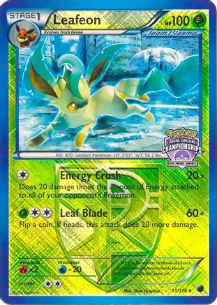 Leafeon (11/116) (States Championship Promo) [Black & White: Plasma Freeze] | Silver Goblin