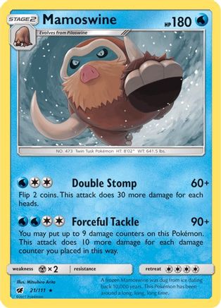 Mamoswine (21/111) [Sun & Moon: Crimson Invasion] | Silver Goblin