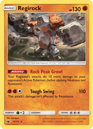 Regirock (53/111) [Sun & Moon: Crimson Invasion] | Silver Goblin