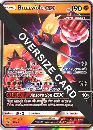 Buzzwole GX (SM69) (Jumbo Card) [Sun & Moon: Black Star Promos] | Silver Goblin