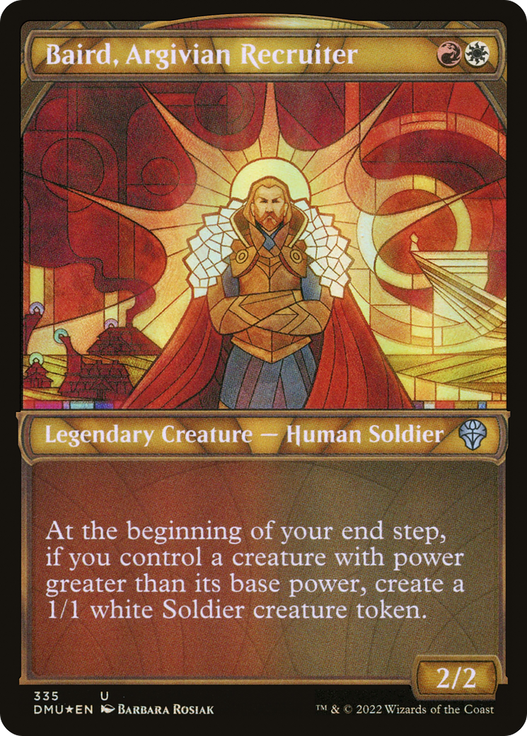 Baird, Argivian Recruiter (Showcase Textured) [Dominaria United]