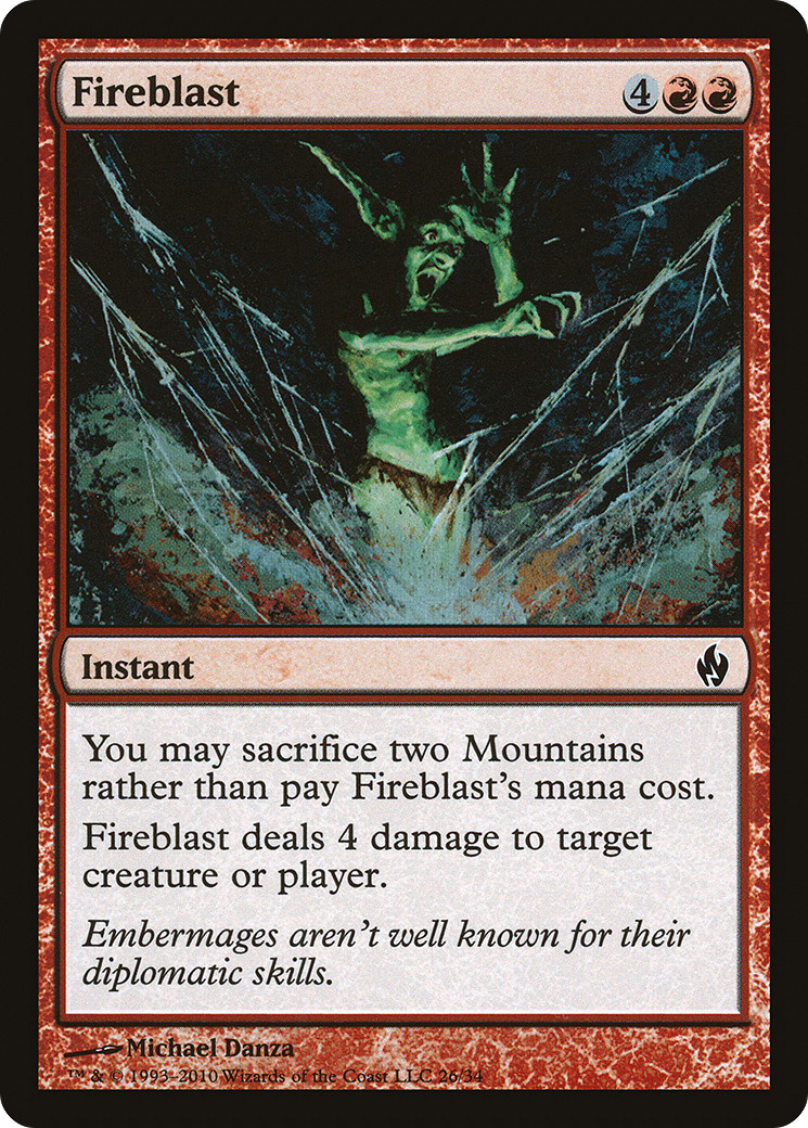 Fireblast [Premium Deck Series: Fire and Lightning] | Silver Goblin