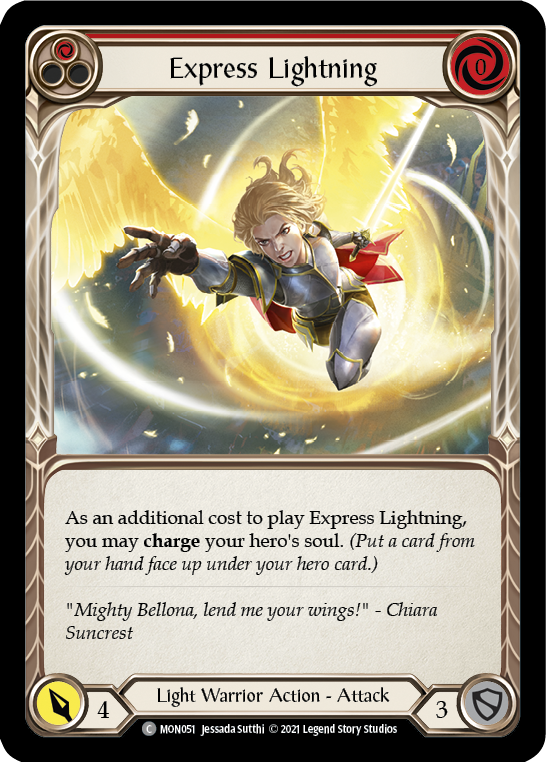 Express Lightning (Red) [MON051] (Monarch)  1st Edition Normal | Silver Goblin