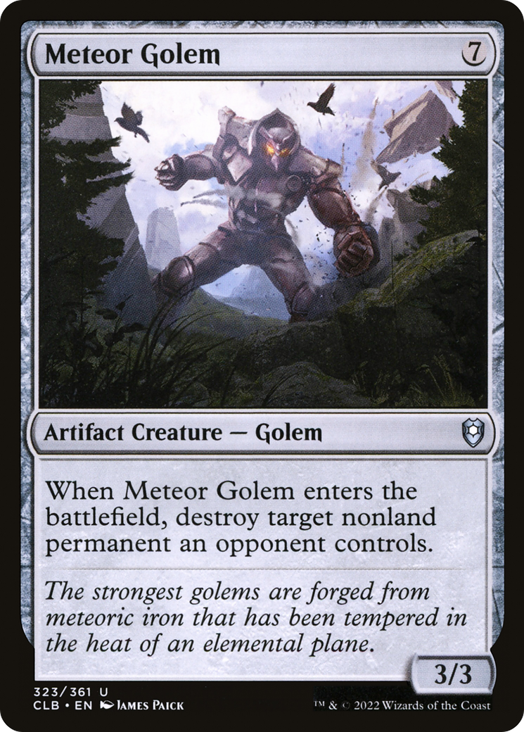 Meteor Golem [Commander Legends: Battle for Baldur's Gate] | Silver Goblin