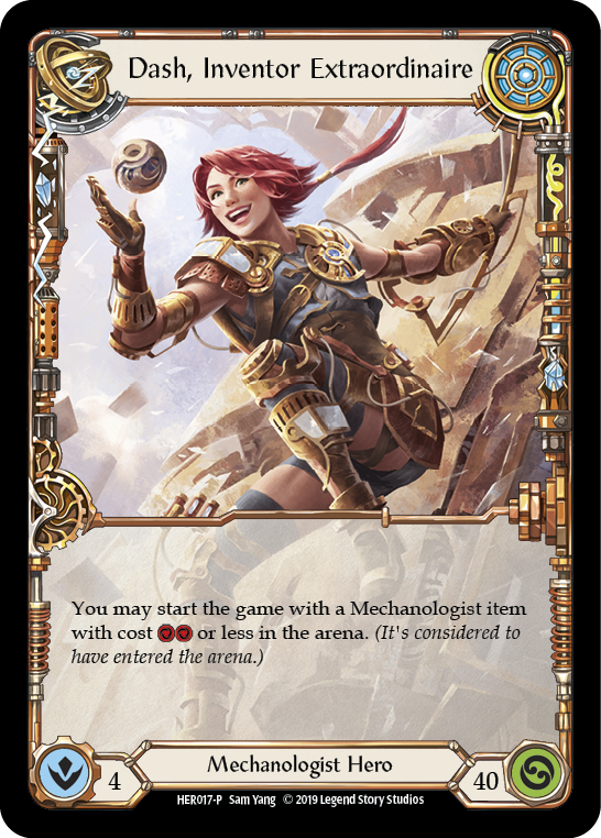 Dash, Inventor Extraordinaire (Rainbow) - HER017 1st Edition Rainbow Foil (HER017) - Flesh and Blood: Promo Cards | Silver Goblin