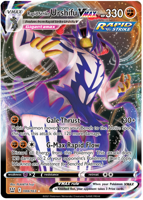 Rapid Strike Urshifu VMAX (088/163) (Jumbo Card) [Sword & Shield: Battle Styles] | Silver Goblin