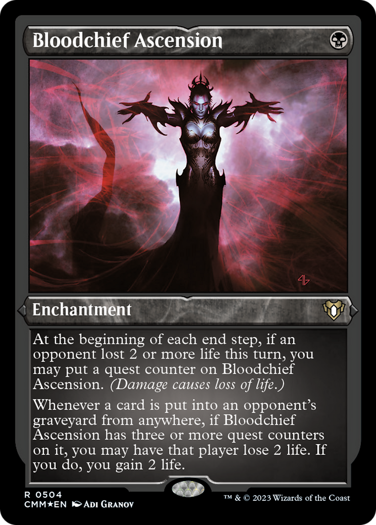 Bloodchief Ascension (Foil Etched) [Commander Masters] | Silver Goblin