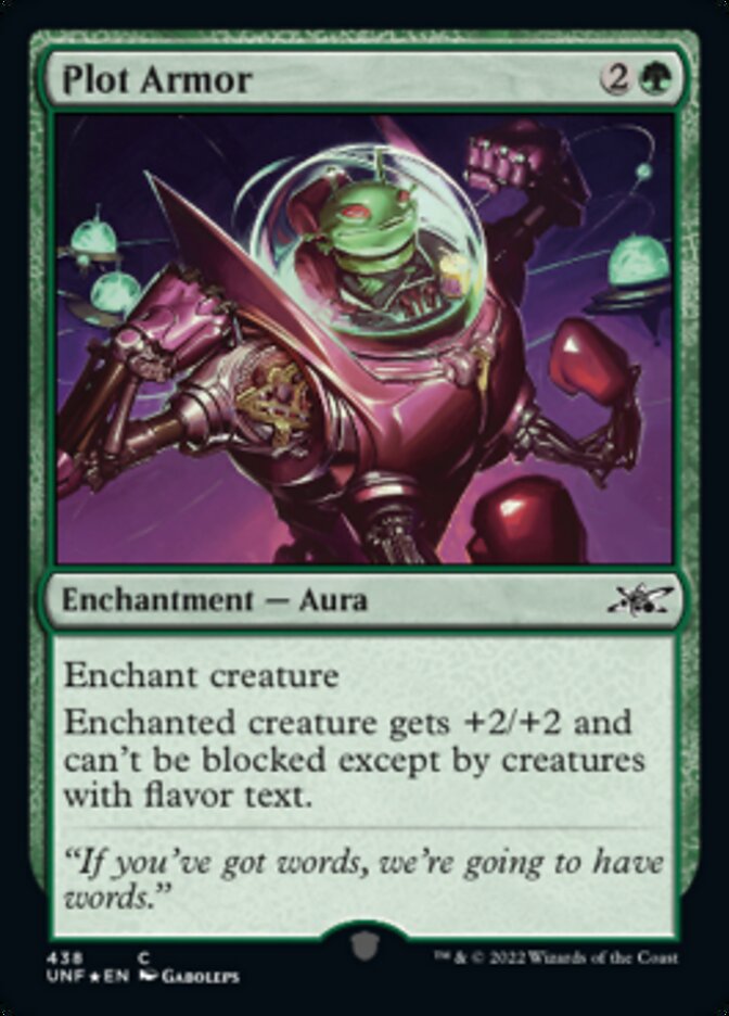 Plot Armor (Galaxy Foil) [Unfinity] | Silver Goblin