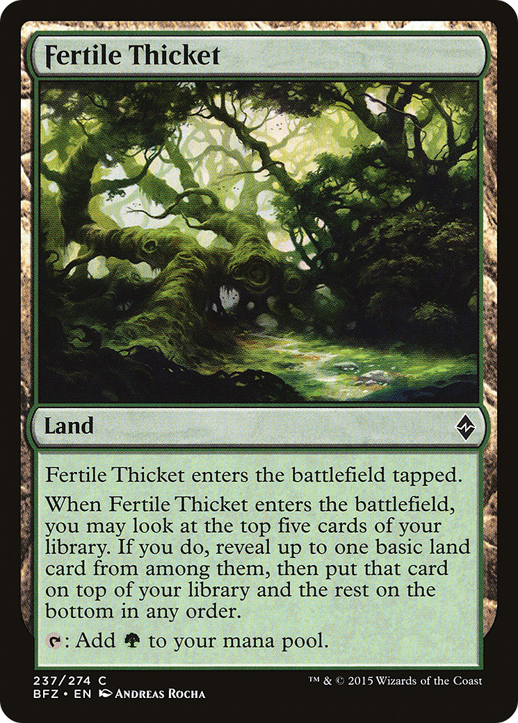 Fertile Thicket [Battle for Zendikar] | Silver Goblin