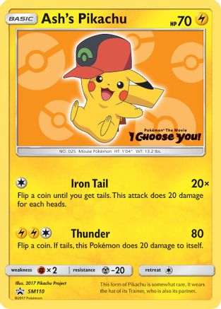 Ash's Pikachu - SM110 (SM110) - SM Promos