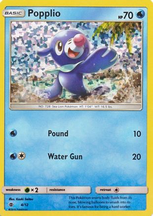 Popplio (4/12) [McDonald's Promos: 2017 Collection] | Silver Goblin