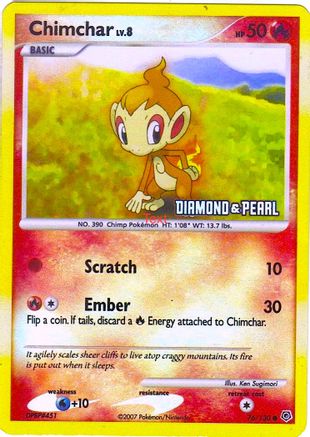 Chimchar (76/130) [Burger King Promos: 2008 Collection] | Silver Goblin