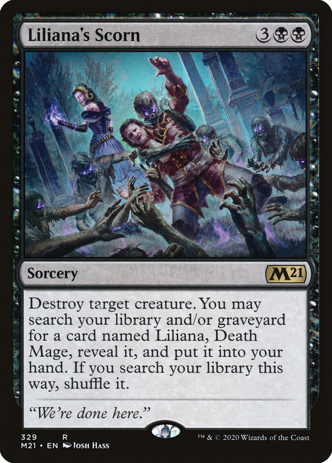 Liliana's Scorn [Core Set 2021] | Silver Goblin