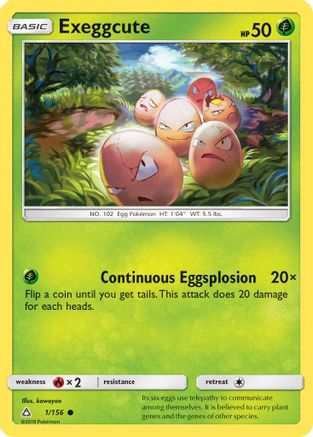 Exeggcute (1/156) [Sun & Moon: Ultra Prism] | Silver Goblin