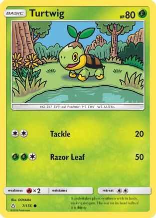 Turtwig (7) Reverse Holofoil - Ultra Prism