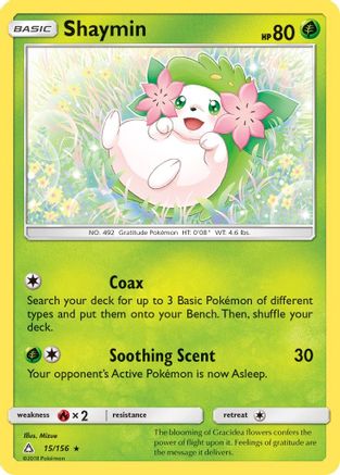 Shaymin (15/156) [Sun & Moon: Ultra Prism] | Silver Goblin