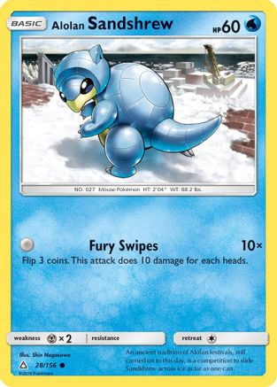 Alolan Sandshrew (28/156) [Sun & Moon: Ultra Prism] | Silver Goblin