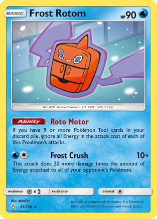 Frost Rotom (41/156) [Sun & Moon: Ultra Prism] | Silver Goblin