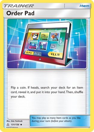 Order Pad (131/156) [Sun & Moon: Ultra Prism] | Silver Goblin