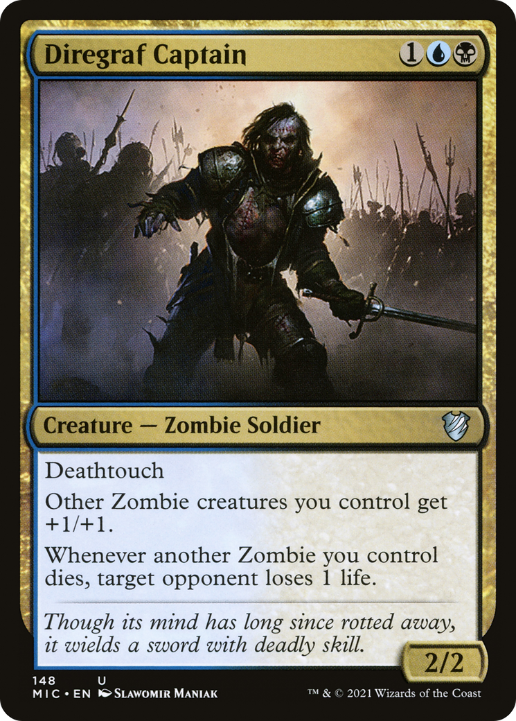 Diregraf Captain [Innistrad: Midnight Hunt Commander] | Silver Goblin