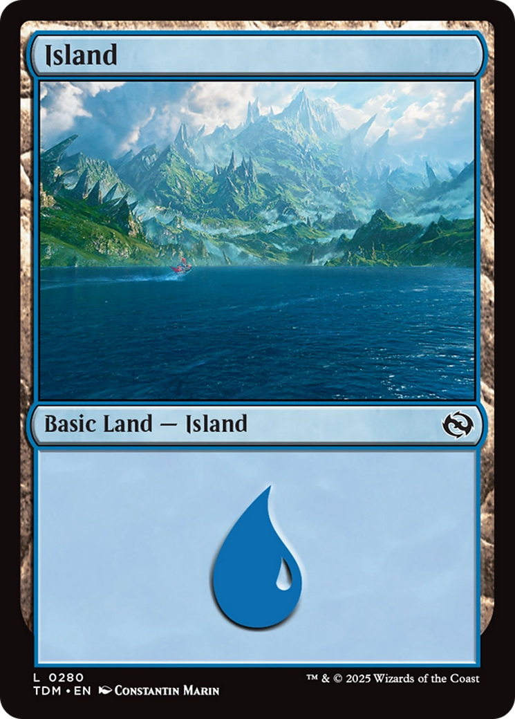 Island (280) Foil - Tarkir: Dragonstorm