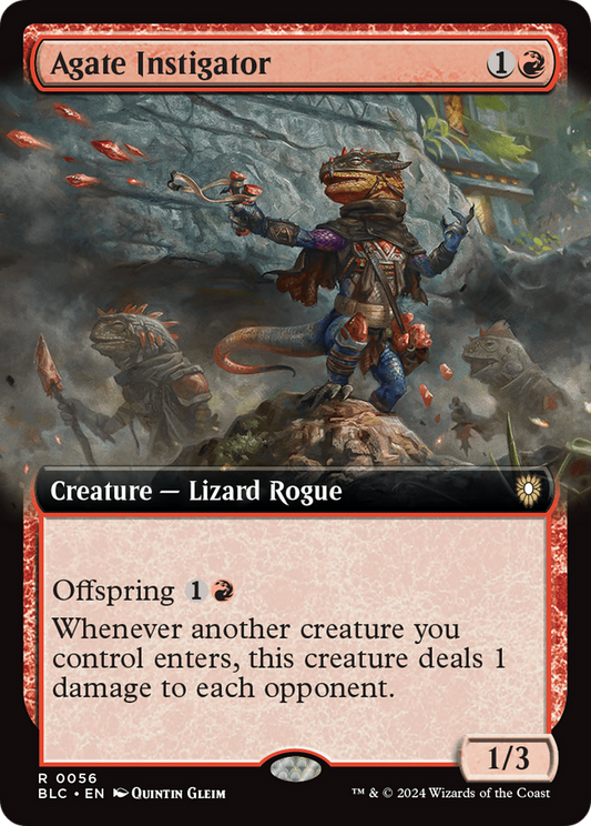 Agate Instigator (Extended Art) [Bloomburrow Commander] Foil