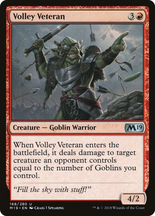 Volley Veteran [Core Set 2019] Foil